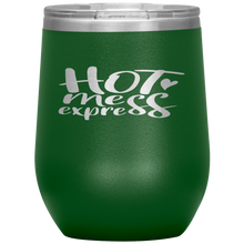 Load image into Gallery viewer, Hot Mess Express Wine Tumbler 12oz