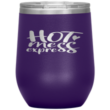 Load image into Gallery viewer, Hot Mess Express Wine Tumbler 12oz